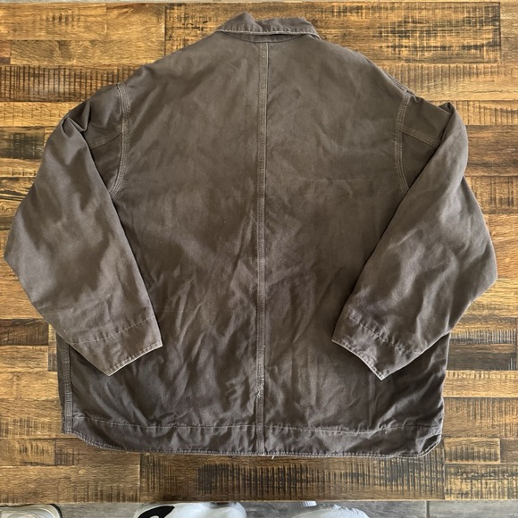 Carhartt J169 3XL Brown Quilt Lined Work Jacket Distressed Faded Heavyweight - Picture 7 of 7